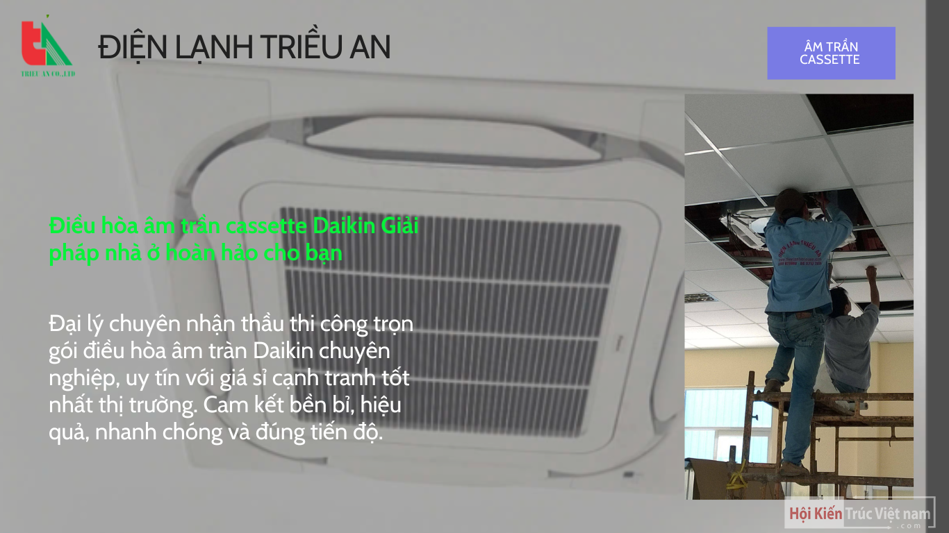 Quận 12 Đại lý Daikin – Chuyên phân phối thi công điều hòa âm trần cassette Daikin 3.5HP giá rẻ